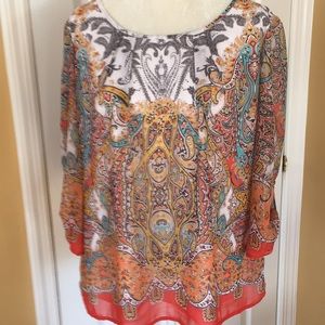 Women’s paisley pattern blouse